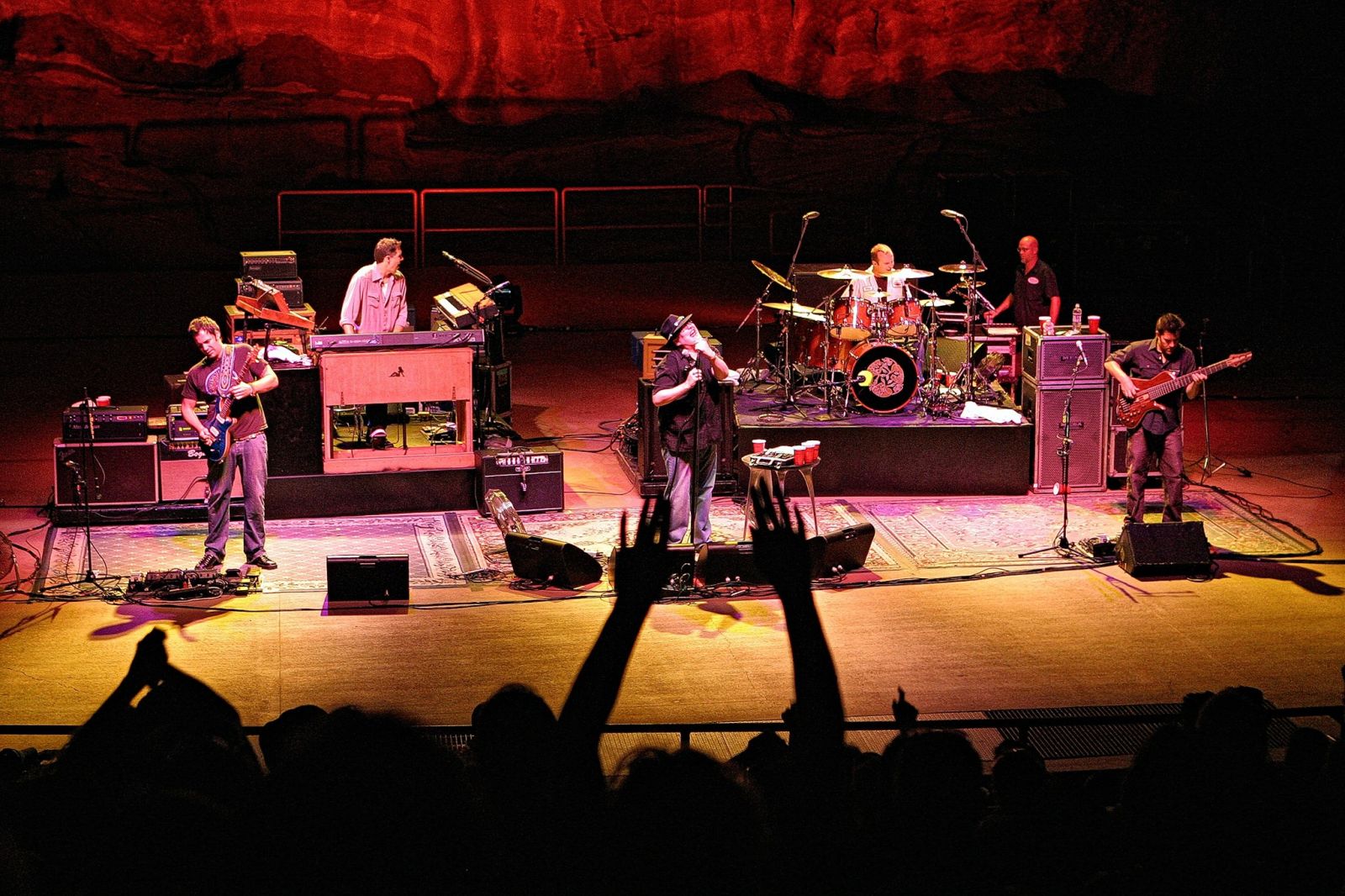 Blues Traveler performing live on stage